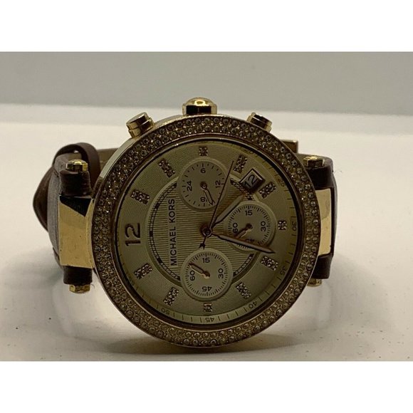 Michael Kors MK5354 Women\'s Brown Leather Analog G main image 7